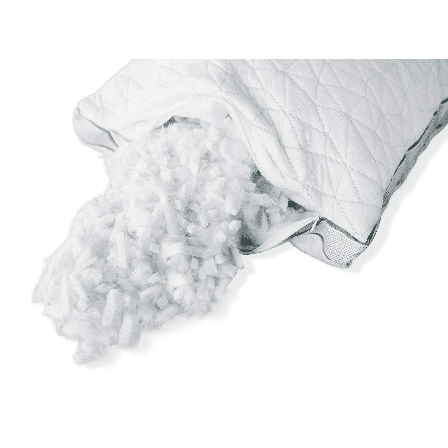 Coop Home Goods Adjustable Shredded Gel Memory Foam and Poly Fiber