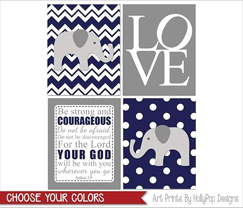 Amazon Com Navy Nursery Art Christian Boy Nursery Decor Blue