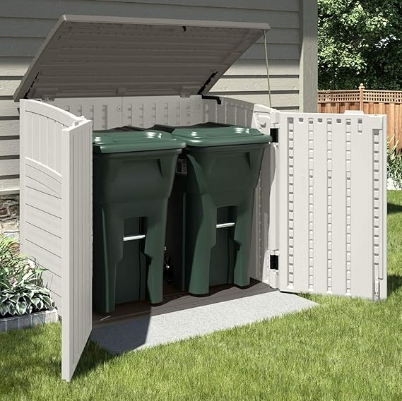 Suncast ® BMS2500 Double Wheelie Bin Store no painting needed, will
