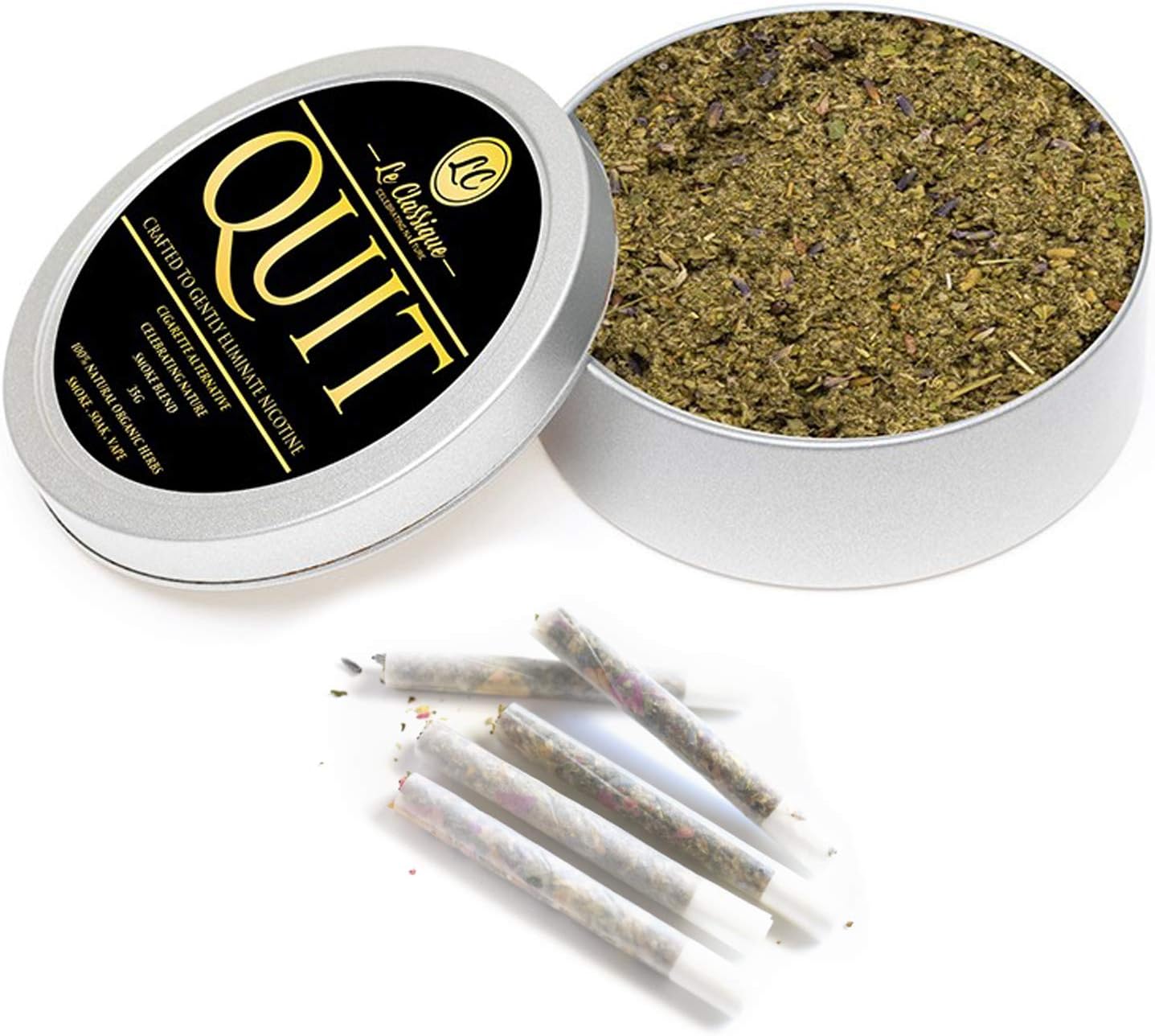 Tobacco Alternative, Le Classique Herbal Smoke Blend Lavender Free 100% Nicotine Free, Loose Herb 30g (QUITY)