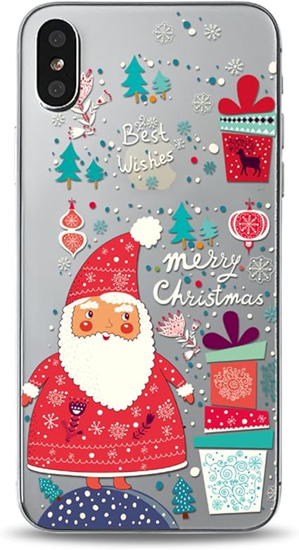 Immagini Natale X Cellulare.Forhouse Iphone X Custodia Natale Dipinta Tpu Custodia Protettiva Cover Di Natale Fai Da Te Borsa Case Antiurto Antiscivolo Custodia Con Modello Di Natale Per Iphone X Amazon It Elettronica