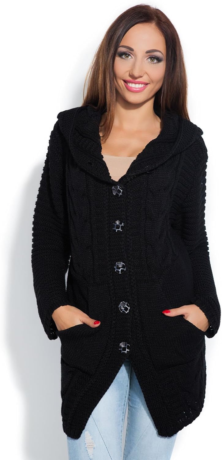 cream hooded cardigan