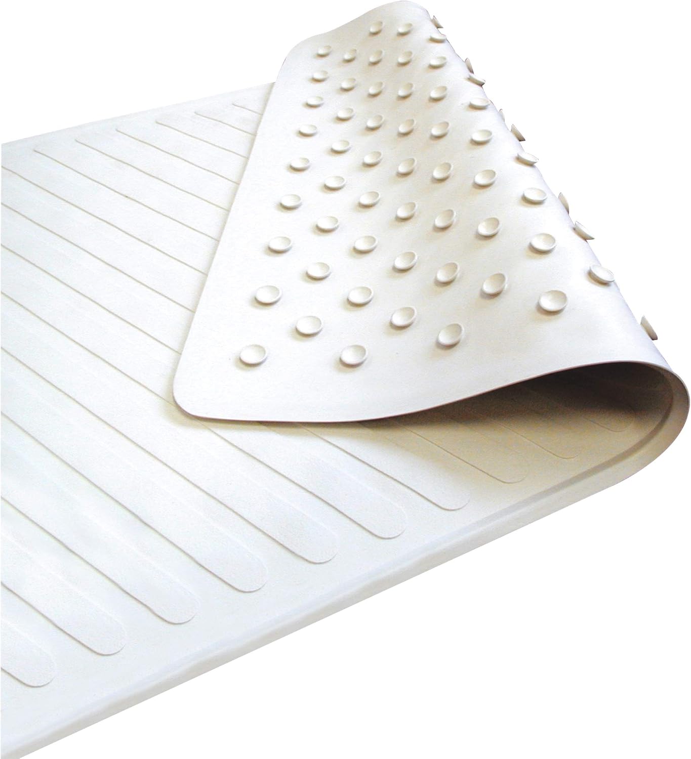 Carex Nonslip Tub Mat - Shower Mat and Bathtub Mat, White, 28 x 16: Health & Personal Care