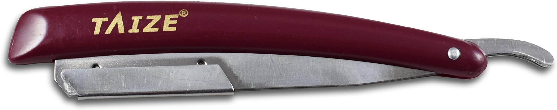 TaizeStraight Edge Razors -Professional Barber-Percent Stainless Steel Burgundy - 5''