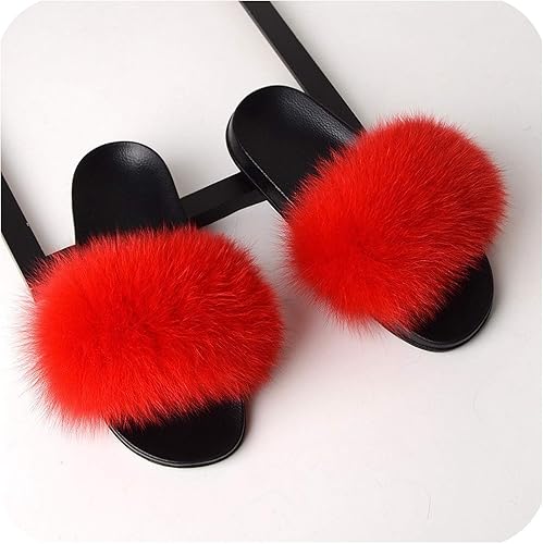 cute furry sandals