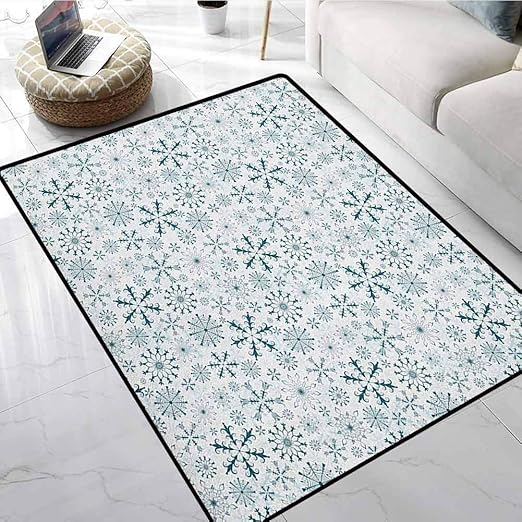 Winter Rug for Kitchen/Door Way/Laundry 3x5 ft Merry Xmas Theme
