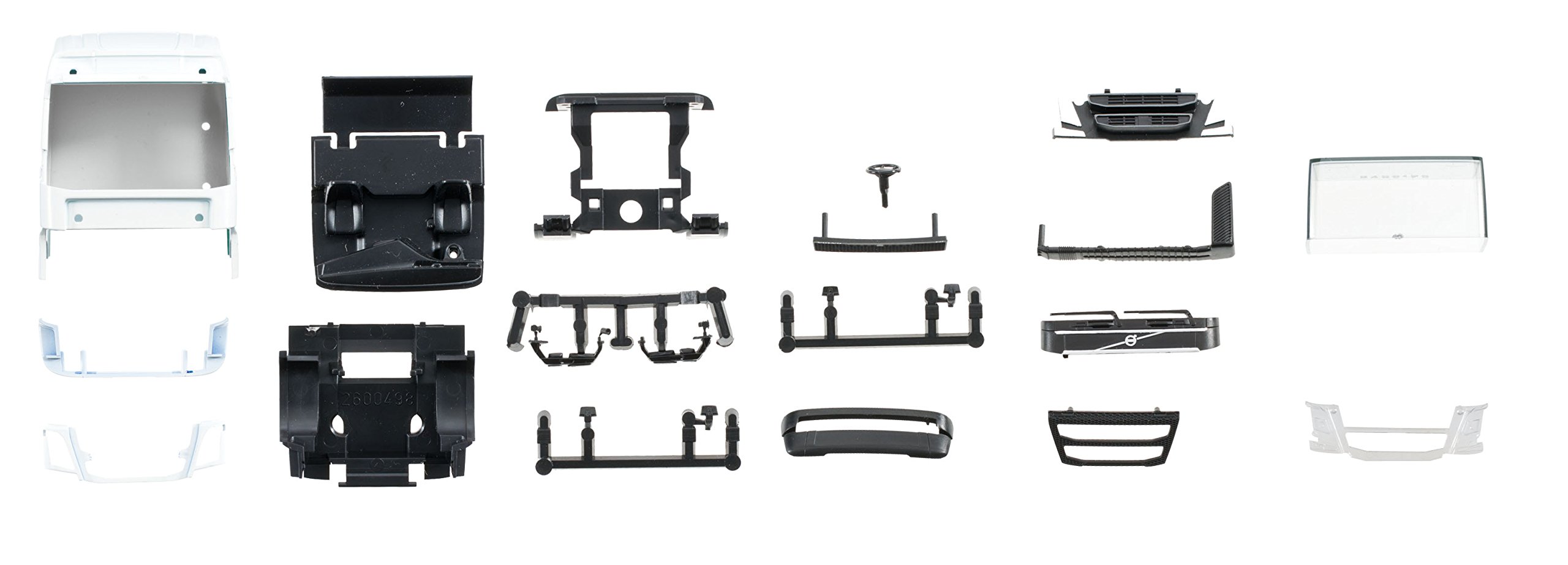 herpa 084147 - Cabin Volvo FH GL without wind deflector Vehicle, 2 pcs.
