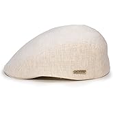 Sterkowski Model Gecko | 100% Linen Flat Cap for Men and Women | Breathable Summer Ivy League Cap Without Lining