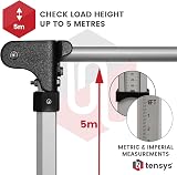 TENSYS Telescopic Height Measuring Stick 5m Folding Steel Pole with Bag view 2
