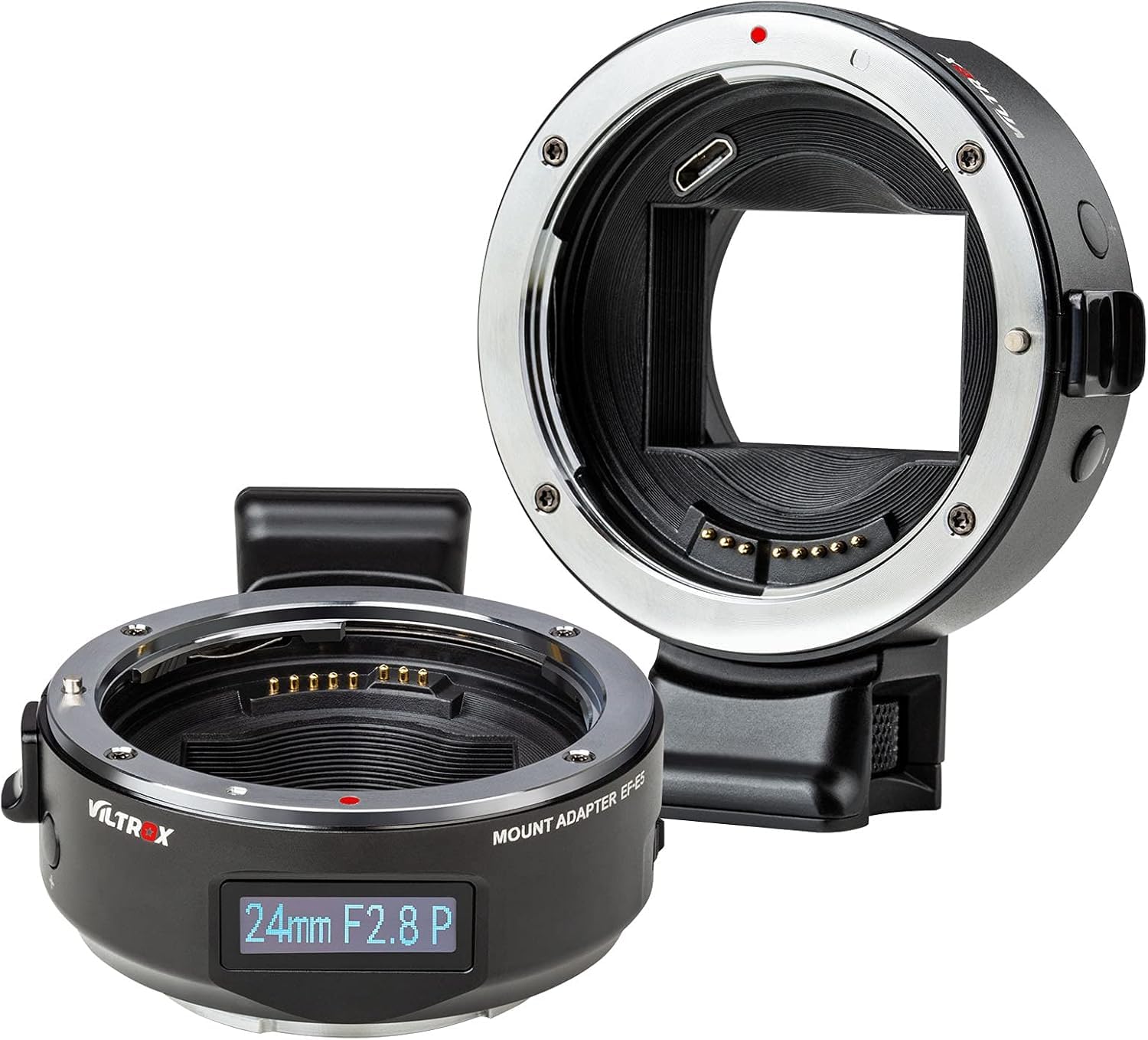 VILTROX EF-E5 Auto Focus Lens Mount Adapter Lens Converter with OLED Display Compatible for Canon EF/EF-S Series Lens to Sony E-mount Cameras A7/A7R/A7S/A7M/A6500/A6400/A6000