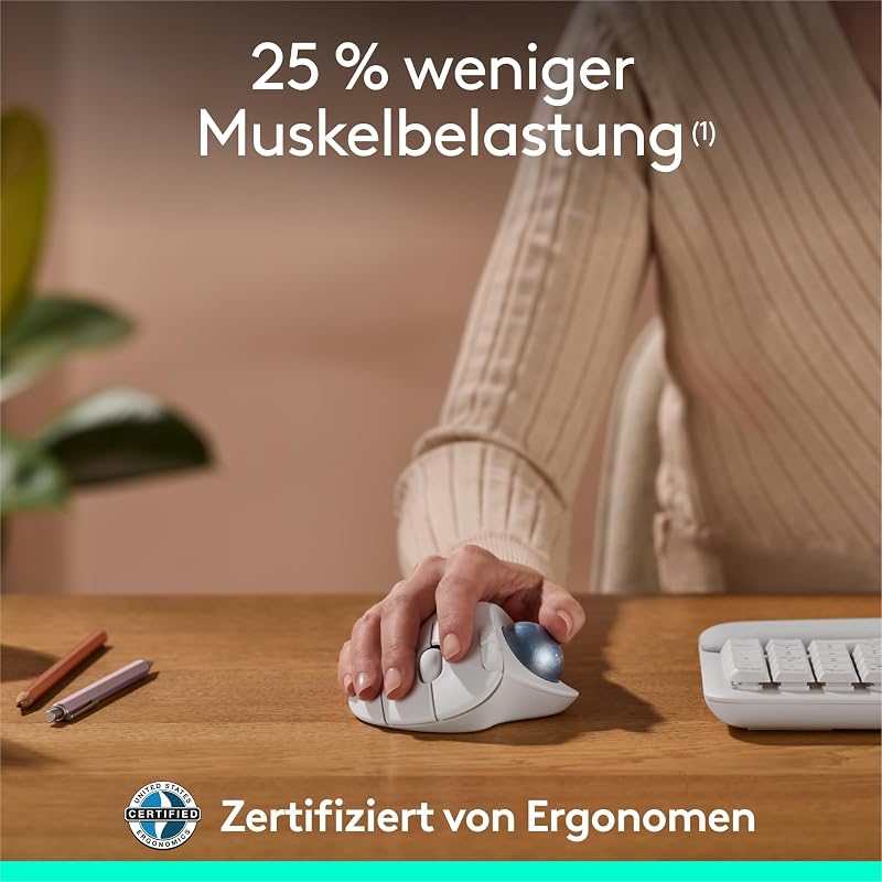 ERGO M575S kabellose Trackball-Maus