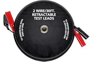 Cal Hawk Tools 2 Wire 30' Retractable Test Leads (18 Gauge)