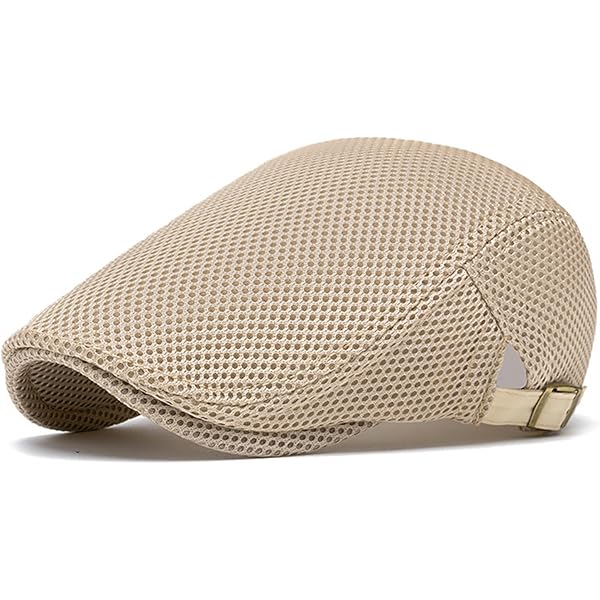 Casquette Plate En Coton Pour Homme – Style Vintage Réglable – Idéal Conduite, Randonnée, Quotidien
