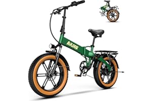Kebiko 1000W Folding Electric Bike,48V12.8/15/20AH Removable Battery E Bike,30+MPH,80 Miles Max Range Electric Bike for Adults,20" Fat Tire Foldable ebike,Adult Electric Bicycle for Commute Beach Snow