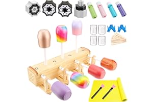 WAQONUY Multi Cup Turner for Crafts Tumbler,Epoxy Glitter 4 6 arms Tumbler Full Kits,DIY Cuptisserie Turner,Cup Spinner Machine Kit for Crafts Epoxy Tumbler (Multi-4-CUP)