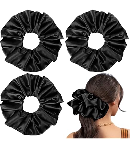 12 Pcs Large Velvet Hair Scrunchies for Thick Long Hair Hair Ties Women Girls Amazon.com : 12 Pcs Large Velvet Scrunchies for Thick Long  main image 4