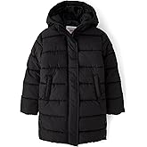 The Children's Place Girls Medium Weight Long Puffer Jacket, Wind-resistant, Water-resistant