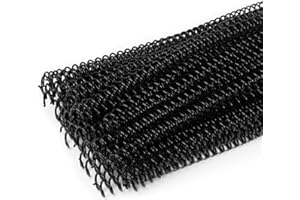 Noalns 46-Hole Manual Binder Coil Pack,100Pcs 5/16'' of Black Comb Spines for A4/A5/Letter Size,loops 50,4:1 Pitch