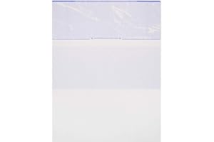 CHECK O MATIC 500 Sheets Computer Blank Check Paper - Blank Checks on Top and Pay Stubs on Bottom for Business & Payroll - High Security Check Paper for Inkjet & Laser Printers - Sky Blue Premium - Not Customized