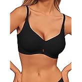 Xcutting Wireless Push Up Bras Full Coverage No Underwire Seamless T Shirt Bra Everyday Sleep Jelly Bras for Older Women