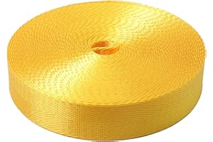 Devobunch 1 Inch Nylon Webbing Strap, Heavy Duty Nylon 10|25 Yard Webbing Roll, Durable Nylon Strapping for Indoor or Outdoor Gear, DIY Crafting, Repairing, 18 Vibrant Colors