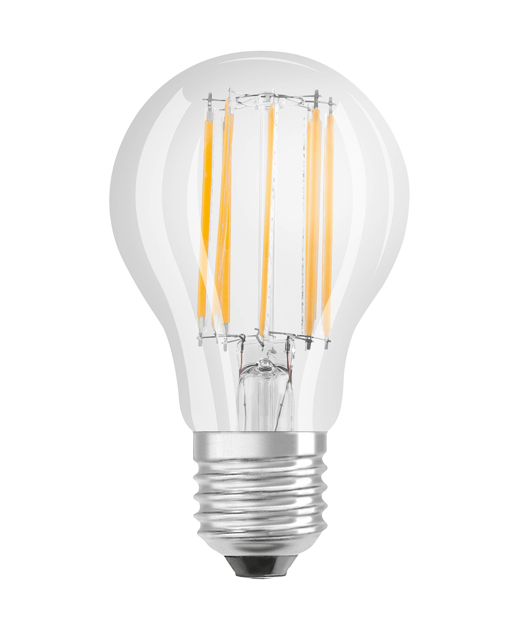 OSRAM LED Star Classic A100, Clear Filament LED lamp in Bulb Shape, B22d Base, Cool White (4000K), Replacement for Conventional 100W Bulbs, Pack of 6