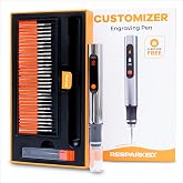 Resparked Customizer Engraving Pen Ultimate Cordless Portable Tool for Artists &amp; DIYers - Engrave 50+ Surfaces - Beginner Friendly - Rechargeable - Free 30 Bits &amp; Mastery Guide