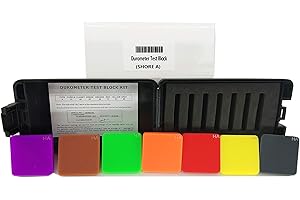 VTSYIQI Durometer Test Block A Type Rubber Hardness Test Block Durometer Test Block Kit for Durometers Type A Durometer Test 