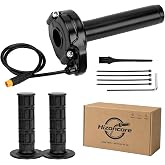 Full Twist Throttle for Macfox, Surron Throttle Grip for HappyRun Qlife | 3Pin Ebike Throttle for 12-72V Freego Tamobyke ESKUTE Heybike Electric Dirt Bike