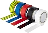 Status Electrical Tape 5 Pack 10m Assorted Colours PVC Insulation Tape view 1