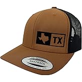Tubac Trucker Hat - Texas (Caramel/Black) Snapback