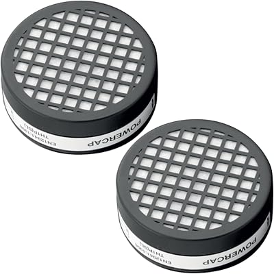 JSP Powercap Filters 1 Pair Black CAU601-001-100 Spare TH1P Type