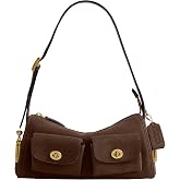 Coach Women's The Originals Natural Grain Leather Turnlock Haversack Bag 27