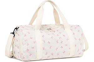 LEDAOU Gym Bag Sports Duffle Bag with Wet Pocket Weekender Overnight Bags with Waterproof Shoe Compartment for Girls Kids Women Dance Workout Travel Bags