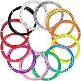 Kretrum 3D Pen Filament Refills 12 Colors 1.75mm PLA Compatible with SCRIB3D MYNT3D Keiare 3D Pen Most 1.75mm 3D Prining Pens