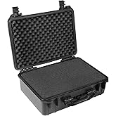Jack Boss 18x 13.8x 8 Inch Hard Case, Portable Weather Waterproof Protective Camera Case with Customizable Foam, Fit Use of Drones, Camera, Equipments, Black4