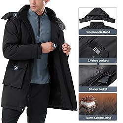 Men's Winter Ski Jacket Snow Coats Waterproof