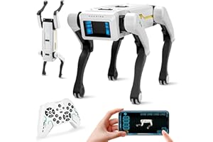 Dingdongwu Smart Robot Dog - Interactive STEM Pet with Voice Control, 30+ Actions & APP Programming, Durable Design for Kids Age 6+ (Compatible with iOS/Android)