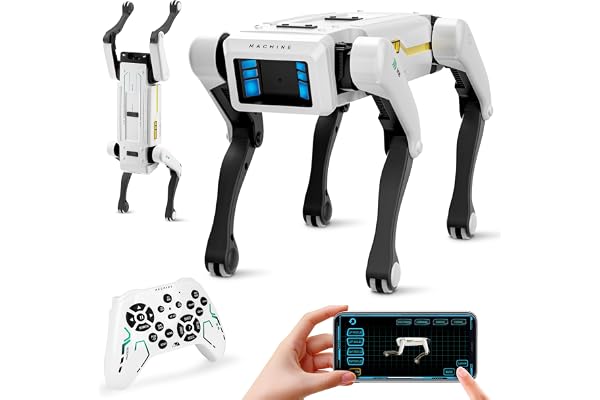 Dingdongwu Smart Robot Dog - Interactive STEM Pet with Voice Control, 30+ Actions & APP Programming, Durable Design for Kids 