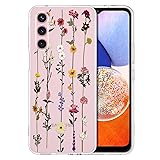 ZTOFERA Floral Case for Samsung Galaxy A54 5G,Clear