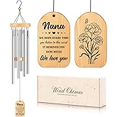 Milcier Nana Gifts, Nana Birthday Gifts, Nana Wind Chimes from Grandkids, Best Nanas Gift Ideas, Christmas Mothers Day Present for Nana, Grandma, Granny