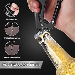 FUNBRO Multitool Carabiner with Pocket