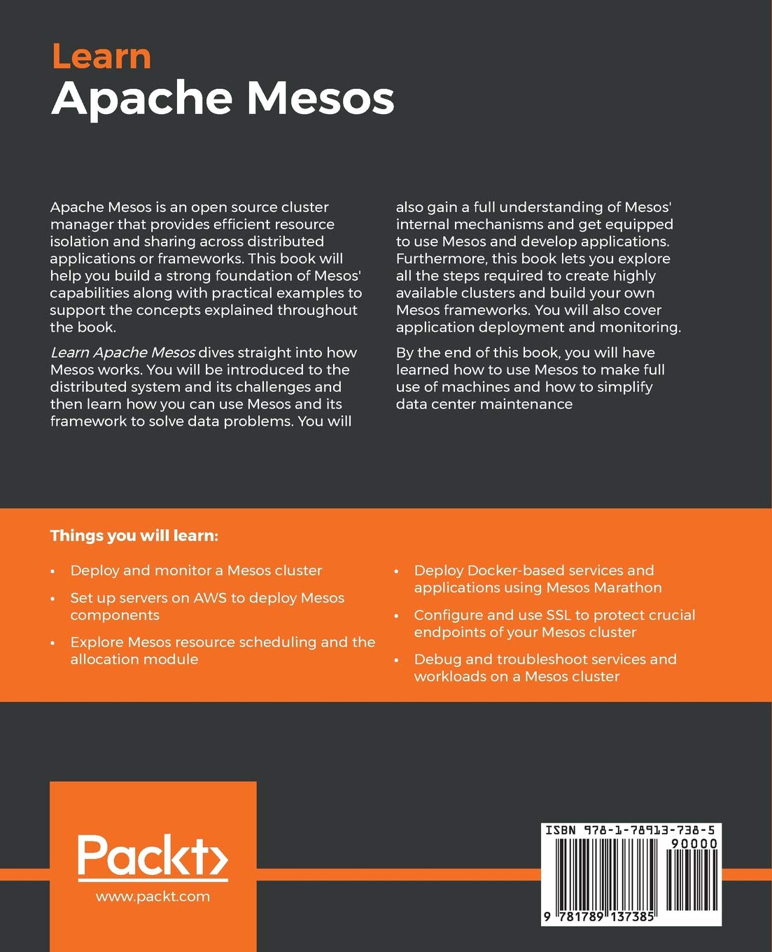 Buy Learn Apache Mesos A Beginner S Guide To Scalable Cluster