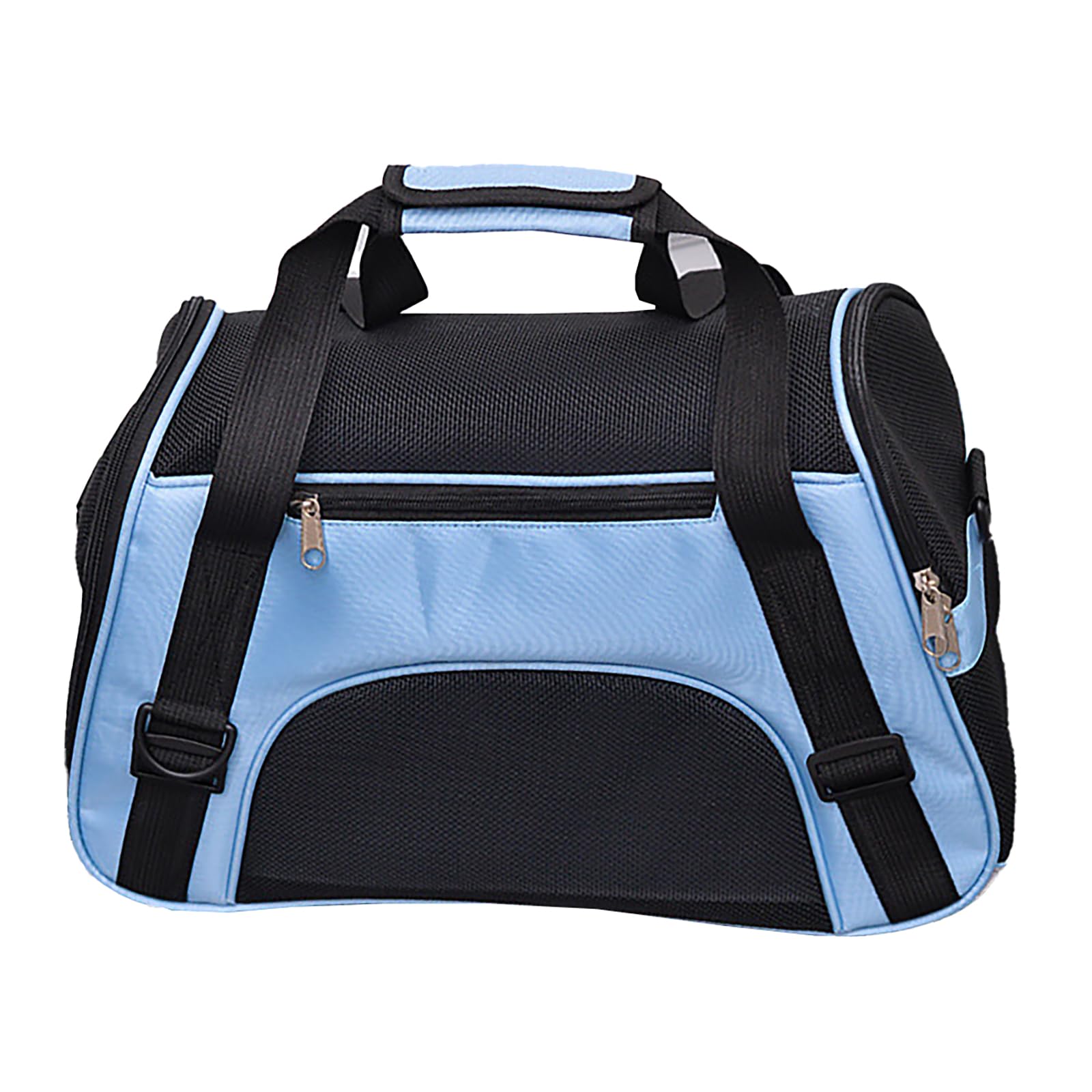 Puppy carrier for small dogs Cat carrier Portable Pet carriers Travel bag Foldable Transport Bag for Dogs and Cats with Locking Safety Zippers, Pale Blue 43cm x 20cm x 28cm…