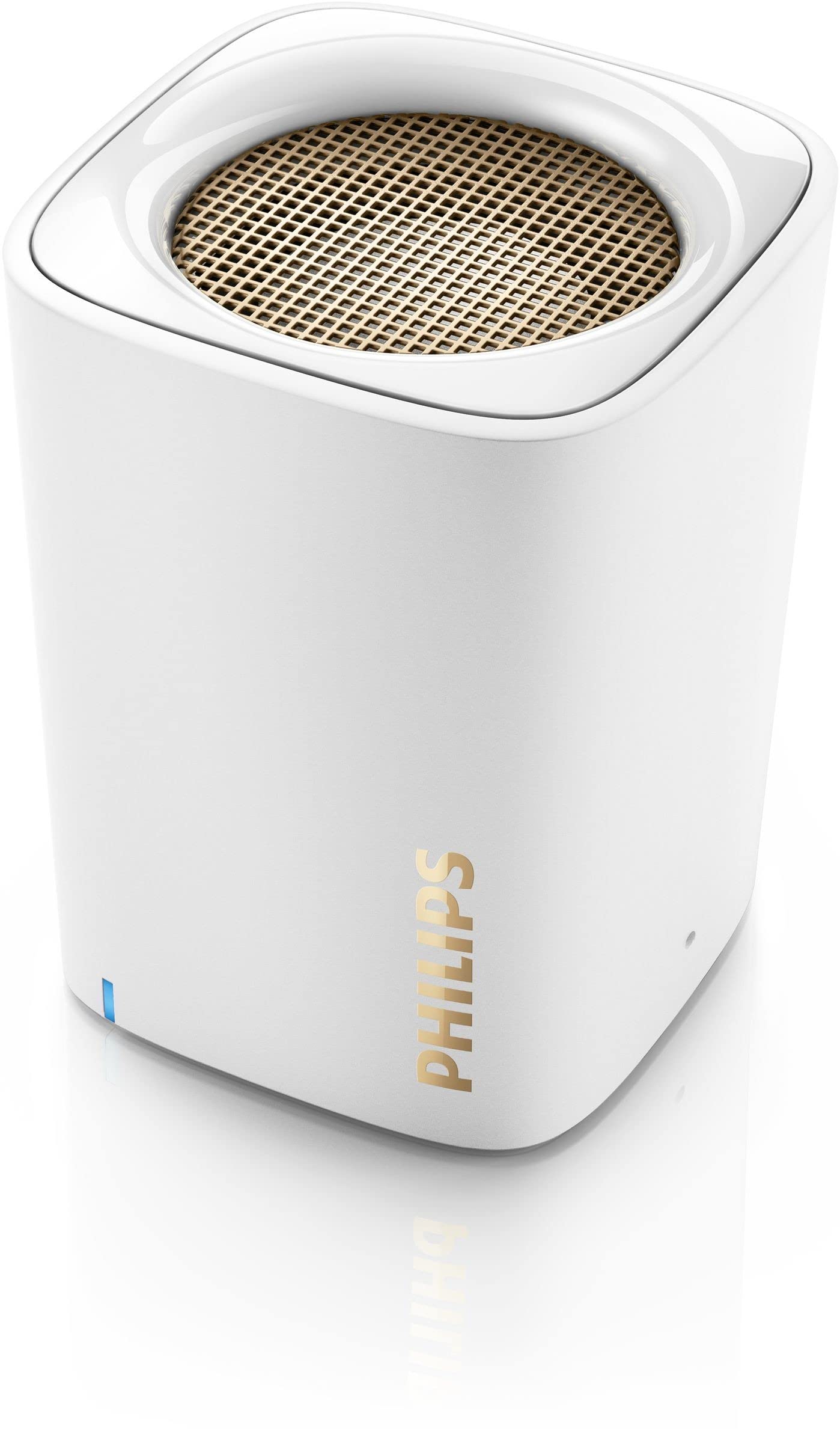 Philips BT100W/00 Portable Wireless Speaker (2 W, Bluetooth, USB Rechargeable) - White