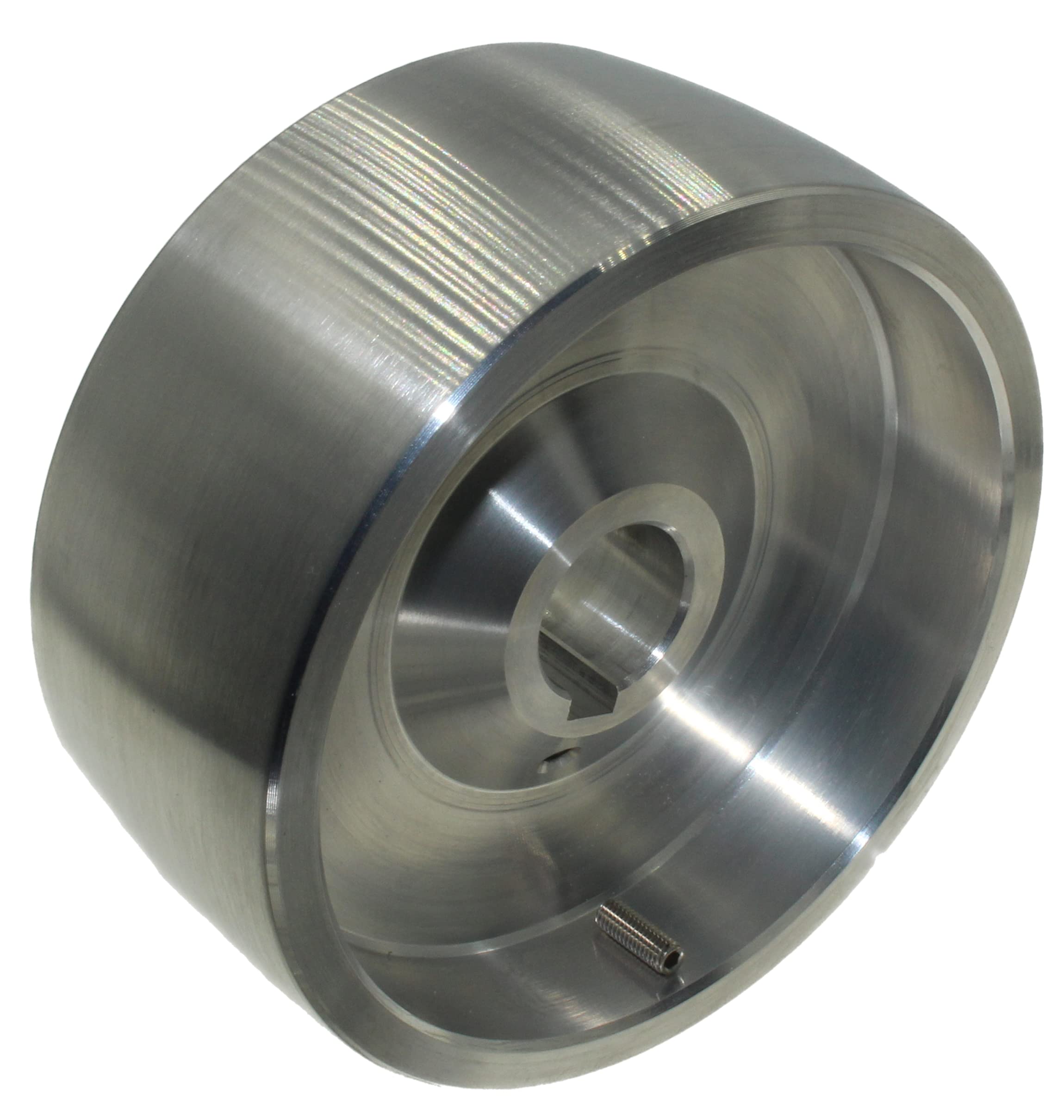 Belt Grinder Drive Wheel CNC Machined Belt Grinder Drive Wheel for Knife Grinders 130 mm Diameter - 55 mm Wide with 24 mm Bore -Made in EU- (Drive Wheel-130-24)