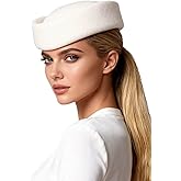 Small Top Hats for Women Elegant Millinery Beret Wool Felt Fedoras Ladies Wedding Bride Church 2024 Winter Hat