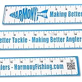 Harmony Fishing - Pro-Series 21" Bass Fishing Ruler Decal with Weight Estimator (3 Pack)