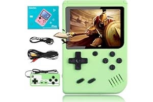 TRAPOTS 500 in 1 Gameboy for Adults&Kids Retro Handheld Game Console Retro Video Game Console Supports Two People Playing Games on TV (Green)
