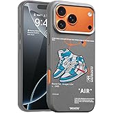 CHBSHENG Cool Design Phone Case for iPhone 17 Pro Case for Boys Men Aesthetic Shockproof Basketball Sneaker Sports Designer Cases Compatible with iPhone 17 Pro
